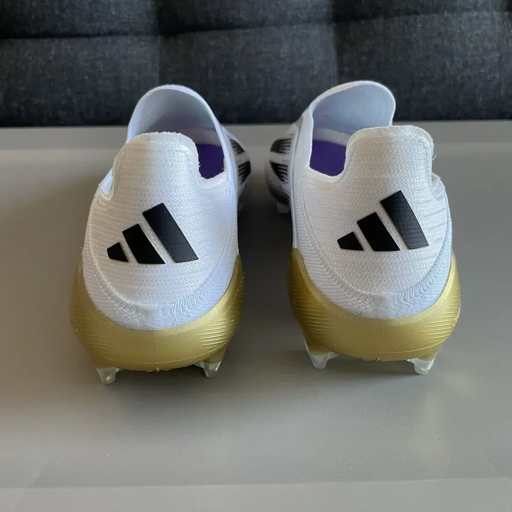 Adidas Adizero F50 Elite LL FG Soccer Cleats Mens 9.5 White Gold Road To Glory